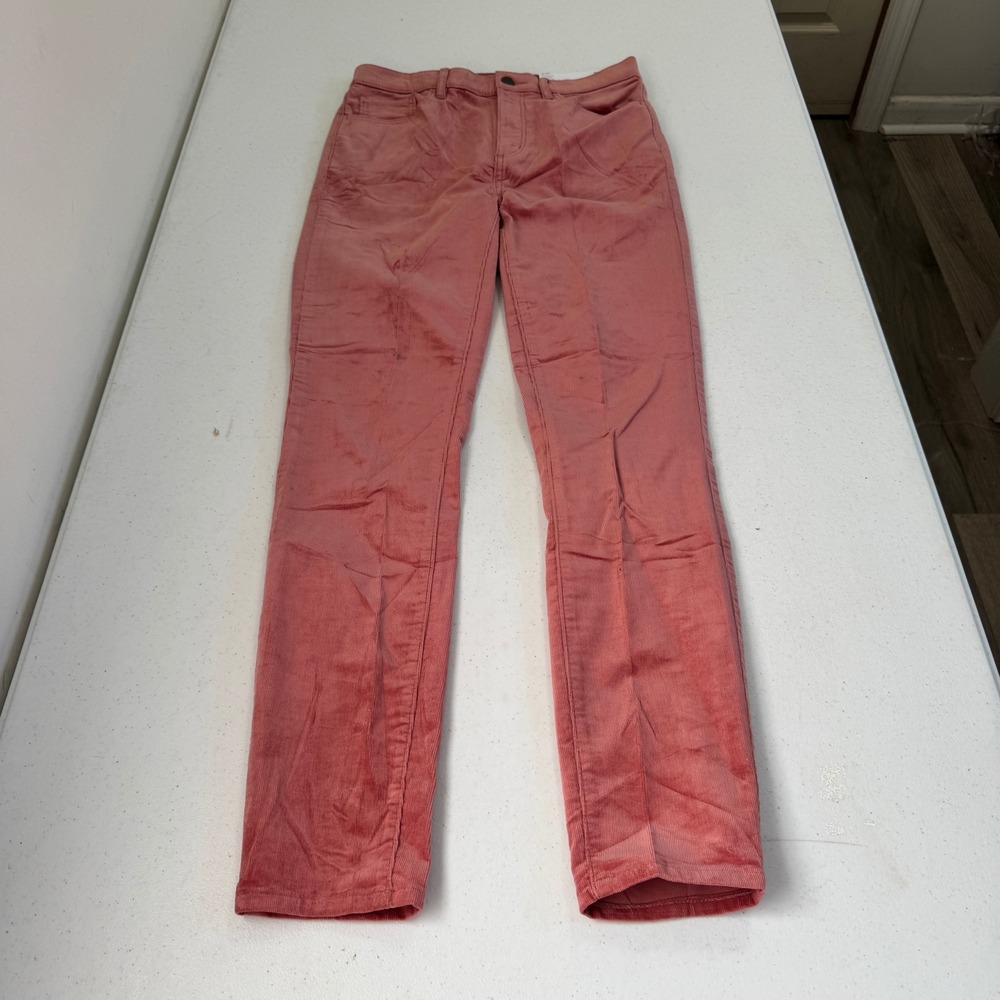 Loft‎ High Waist Skinny Corduroy Pants Rose Pink Size 26 2 NWT New
